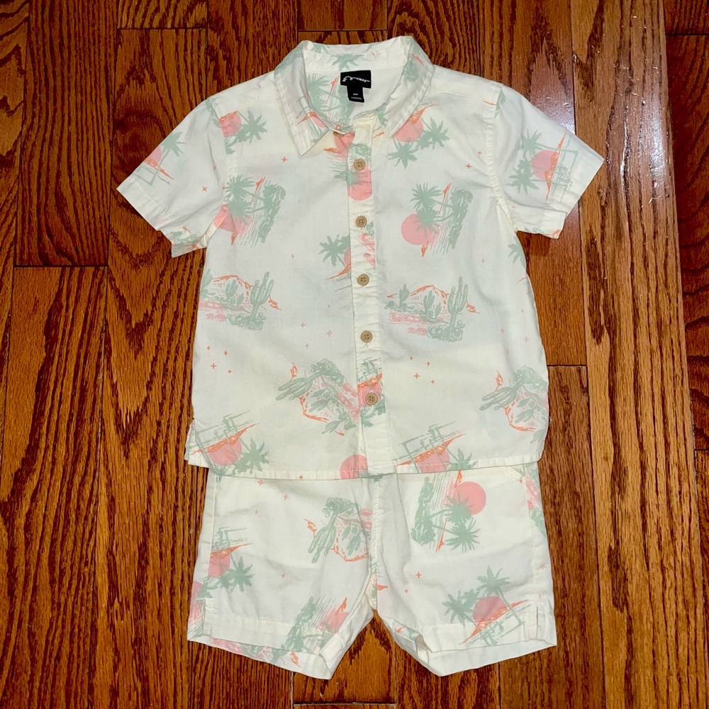 Art class light matching shorts set size 18m